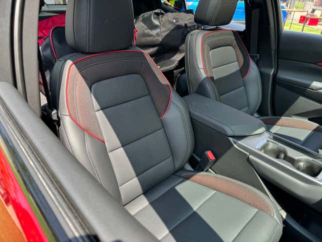 Front seats of a 2024 Chevrolet Equinox EV