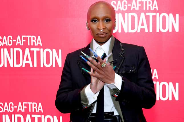 Cynthia Erivo attends a conversation for “Wicked” at the SAG-AFTRA Foundation Robin Williams Center on December 02, 2024 in New York City.