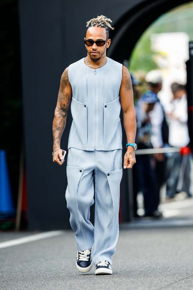 Image for article titled Best-dressed Black Man? Formula 1 Racer Lewis Hamilton&#39;s Tightest Looks