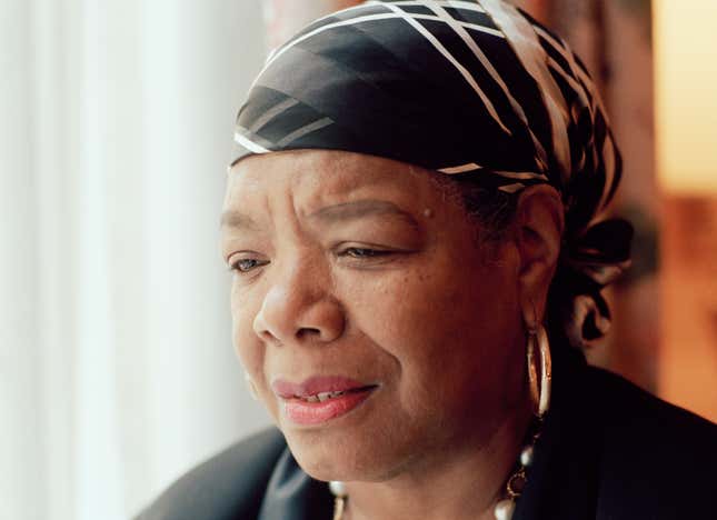 Die amerikanische Schriftstellerin und Dichterin Maya Angelou in New York City, April 1994.