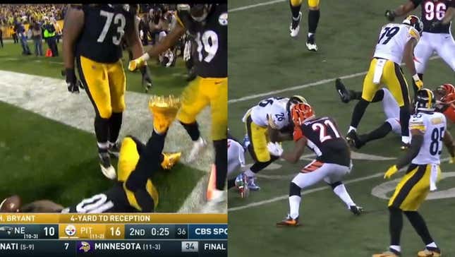 JuJu Smith-Schuster Celebrates Steelers TD By Reenacting Hit On Vontaze Burfict