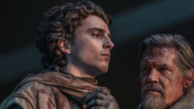 Timothee Chalamet (and Josh Brolin) in Dune: Part Two.
