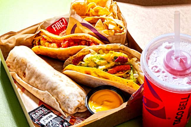 A Taco Bell Luxe Cravings Box in Washington, DC on August 26, 2024.