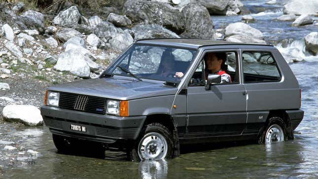 A photo of a 1983 Fiat Panda car. 
