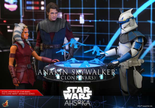 Image for article titled Hot Toys&#39; New Ahsoka Anakin Skywalker Smashes Hayden Christensen Into Clone Wars