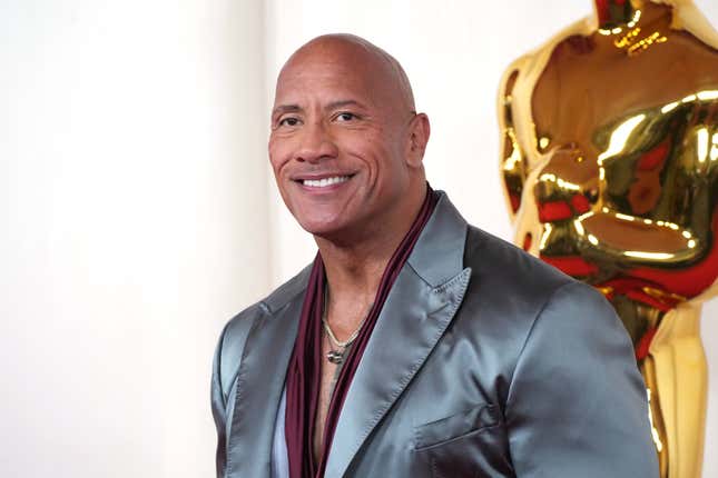 Dwayne Johnson attends the 96th Annual Academy Awards on March 10, 2024 in Hollywood, California.