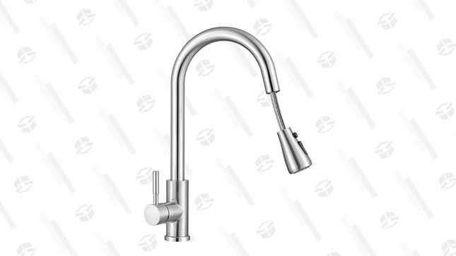 Single-Handle High Pull-Out Kitchen Faucet | $60 | Amazon