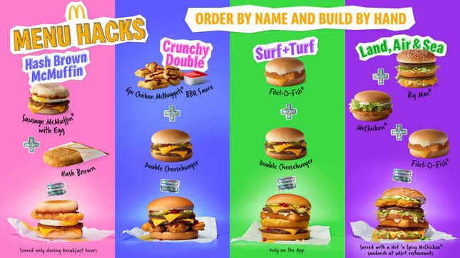 Image for article titled McDonald’s New Menu Hacks Aren&#39;t New to Black Folks