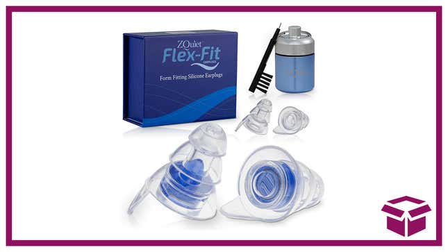 Block out the outside world while you sleep, travel, or work with ZQuiet Flex-Fit earplugs.