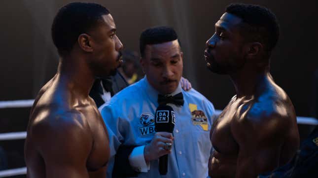 Michael B. Jordan, left; Jonathan Majors.