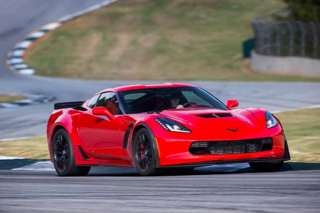 Corvette Z06 de generación C7 en la pista