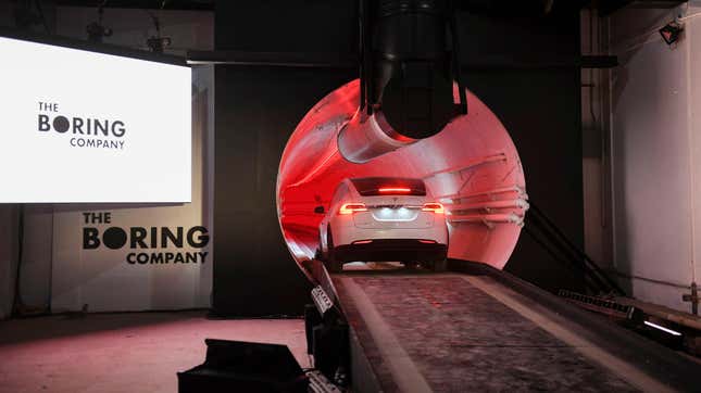 Image for article titled Las Vegas, Home Of Bad Ideas, Goes All-In On Tesla&#39;s Dumb Tunnels