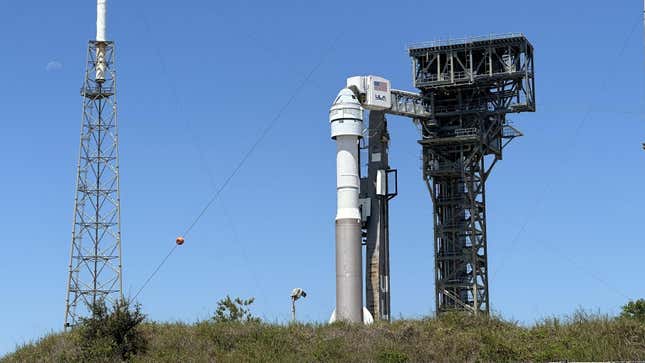 The Atlas V rocket outfitted with the Starliner spacecraft.