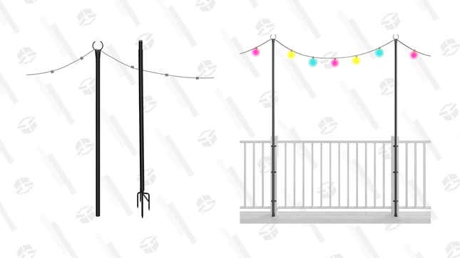 Grab Up to 49% Off These String Light Poles and Finish Out the Summer Lit Up