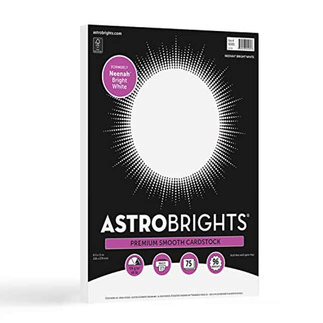 Image for article titled Astrobrights/Neenah Bright White Cardstock, Now 15% Off