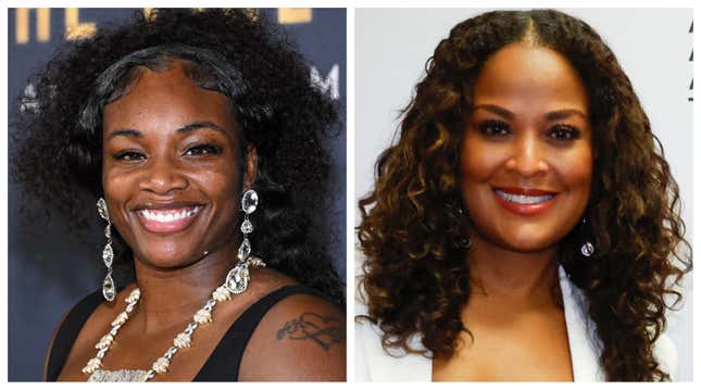 Claressa Shields, left; Laila Ali.