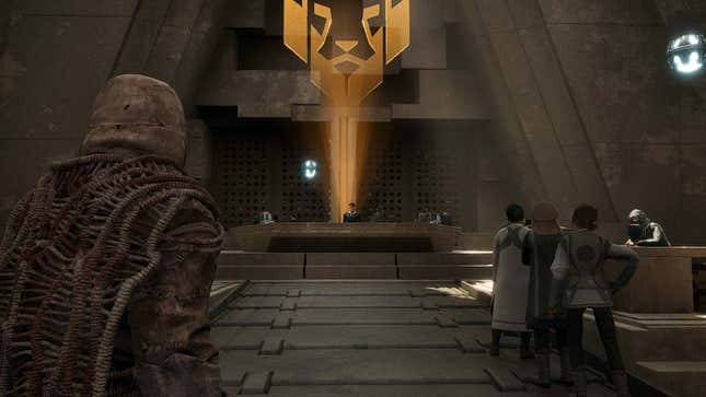 The Imperial offices at Arrakeen in Dune Awakening.
