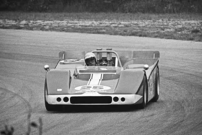 Charlie Hayes in his McKee Mk7 Olds at the Road America CanAm on September 1, 1968 in Elkhart Lake, Wisconsin