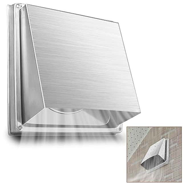 Image for article titled BJADE&#39;S Dryer Vent Cover Exterior 6 in Metal Stainless Steel Dryer Exhaust vent for Dryer Vents Range Hood Vent AC Vent, Now 68.6% Off