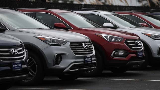 Image for article titled Recall: Your Hyundai or Kia May Spontaneously Combust, So Park It Outside