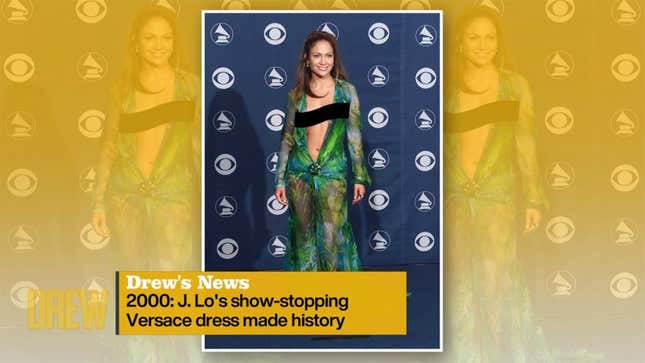 Image for article titled Wait, They Can't Show J. Lo's Iconic Green Versace Dress Uncensored on Daytime TV?