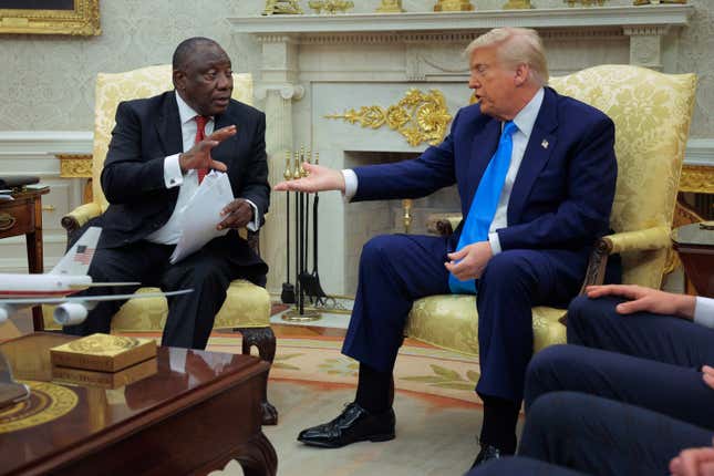 Image for article titled Trump Tried to Recreate that Zelenskyy, White House Moment...but South Africa's President Wasn't Having it
