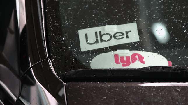 Uber- und Lyft-Logos