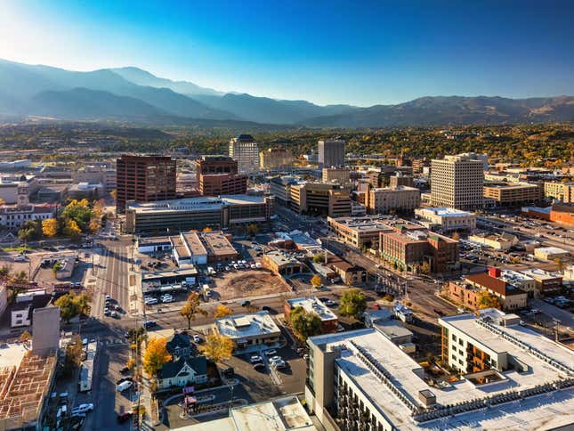 Downtown Colorado Springs.