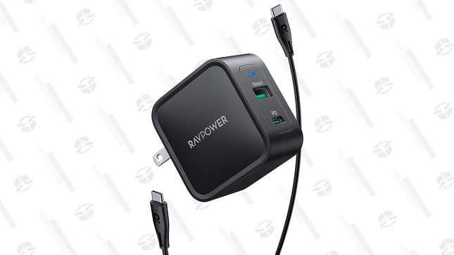 RAVPower 65W USB-C PD Wall Charger | $25 | Amazon | Clip coupon + use code KJKR6EL2