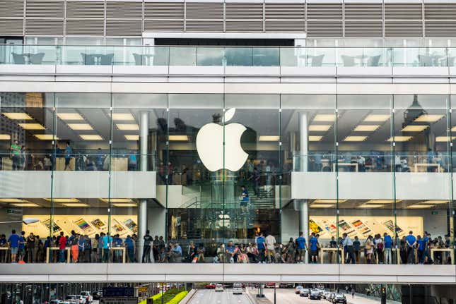 Apple store in Hong Kong