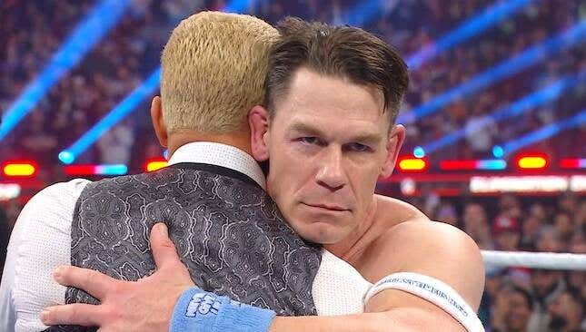 John Cena looking on menacingly 