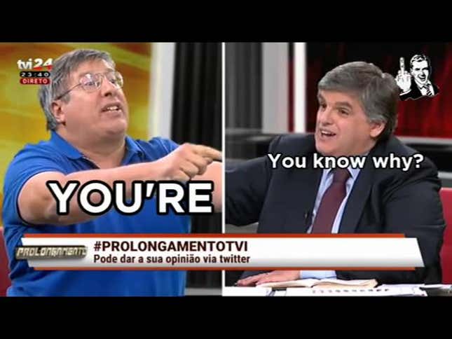 <i>First Take </i>Has Nothing On These Portuguese Soccer Pundits
