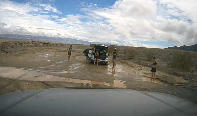 Image for article titled It Rained a Lot in Death Valley, and All the European Tourists Got Stuck