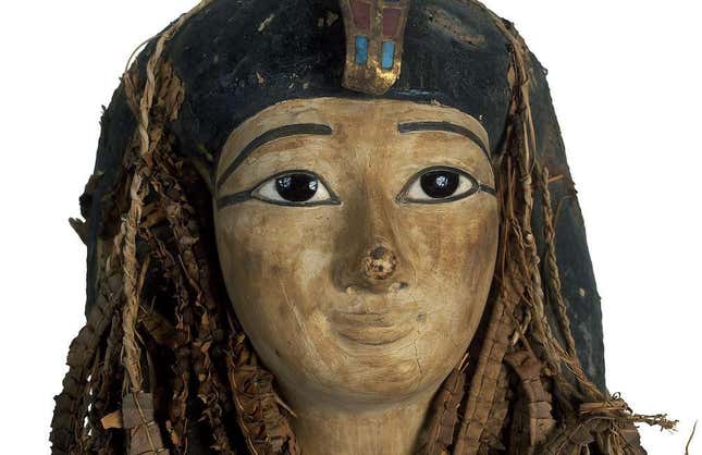 The face mask of Amenhotep I.
