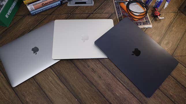The visual evolution from the M1 MacBook Air up to M3.
