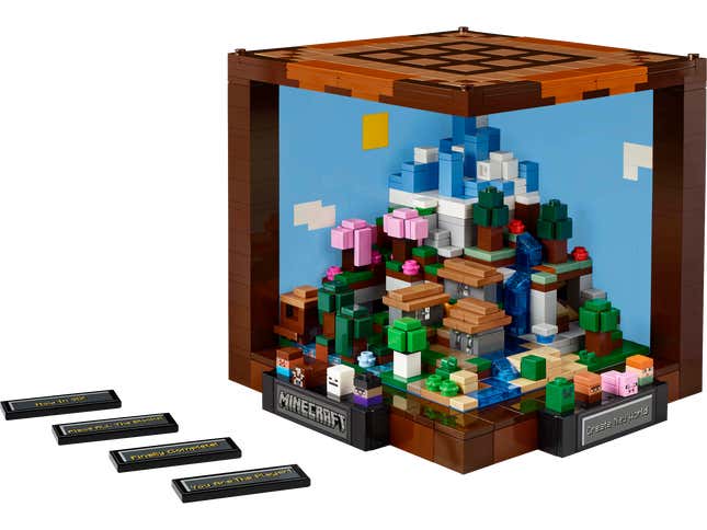 Image for article titled Lego&#39;s First Adult-Focused Minecraft Set Is a Very Stylish Cube