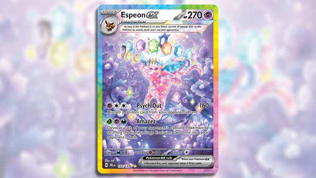 Image for article titled Pokémon&#39;s New Prismatic Evolutions Cards Are Selling For Crazy Money