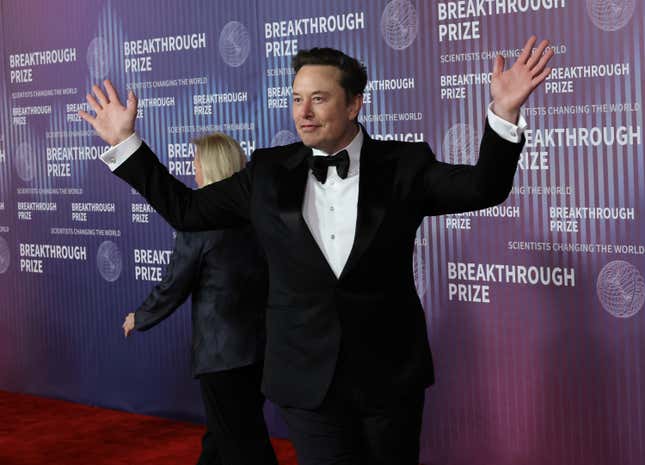 Elon Musk attends the 10th Annual Breakthrough Prize Ceremony on April 13. Just days later, he would lay off at least 14,000 Tesla employees.