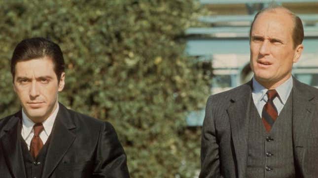Al Pacino and Robert Duvall (l-r) in Francis Ford Coppola’s The Godfather
