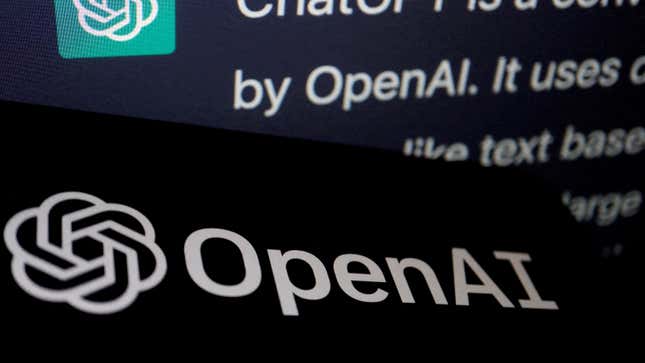 OpenAI logo.