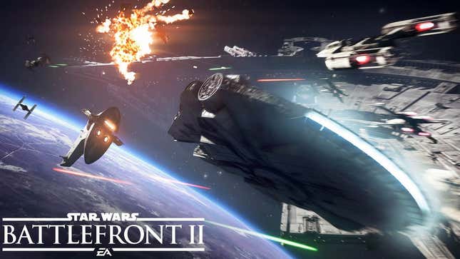 New <i>Star Wars Battlefront 2</i> Trailer Shows Off Dazzling Space Battles
