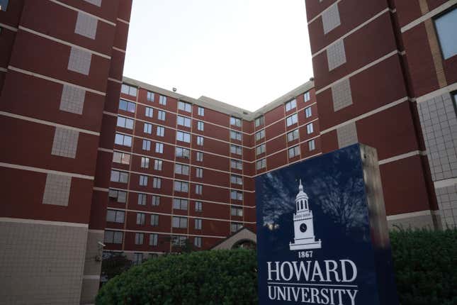 WASHINGTON DC - NOVEMBER 4 A view of the Howard Plaza Towers at Howard University on November 4, 2021 in Washington DC.