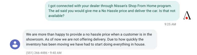 Image for article titled Nissan’s Buy From Home Program Is A Joke (UPDATED)