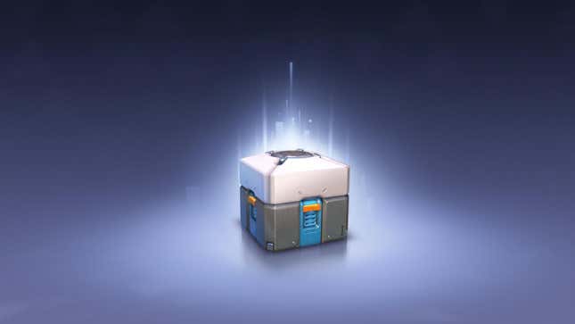 An Overwatch loot box.