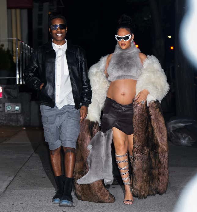 Rihanna und A$AP Rocky sind am 5. Mai 2023 in New York City zu sehen.