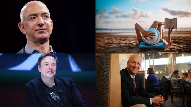 Image for article titled Jeff Bezos sells Amazon stock, Elon Musk gets richer, and Panera&#39;s billionaire: Leadership news roundup