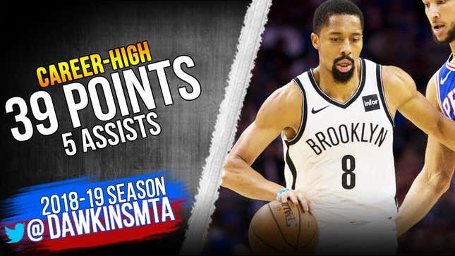 Spencer Dinwiddie Channels His Inner Steph Curry, Torches The 76ers