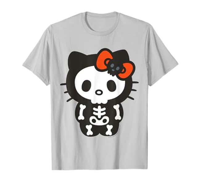 Image for article titled Hello Kitty Skeleton Halloween Tee Shirt T-Shirt, Now 15% Off