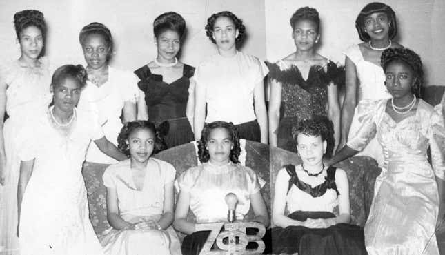 Members of the Zeta Phi Beta Sorority, Inc., 1951. 