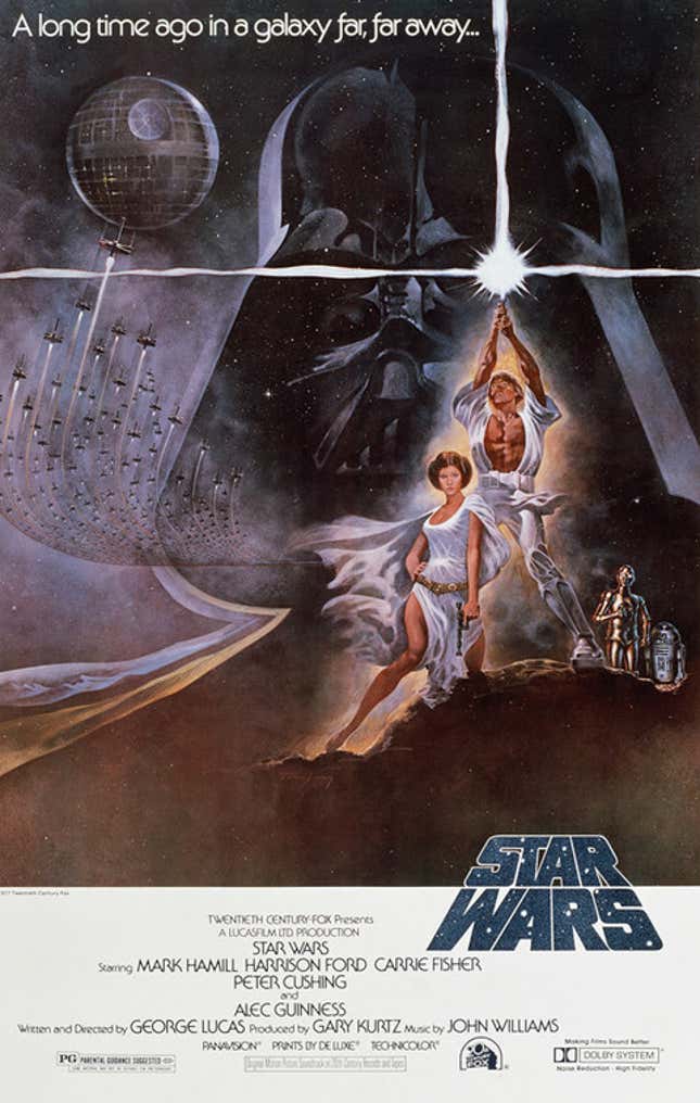 The original poster for Star Wars.